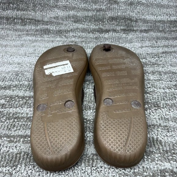 FitFlop Women's iQushion Flip Flop Slide Women’s Size 11 Bronze Metallic Brown - Picture 6 of 7